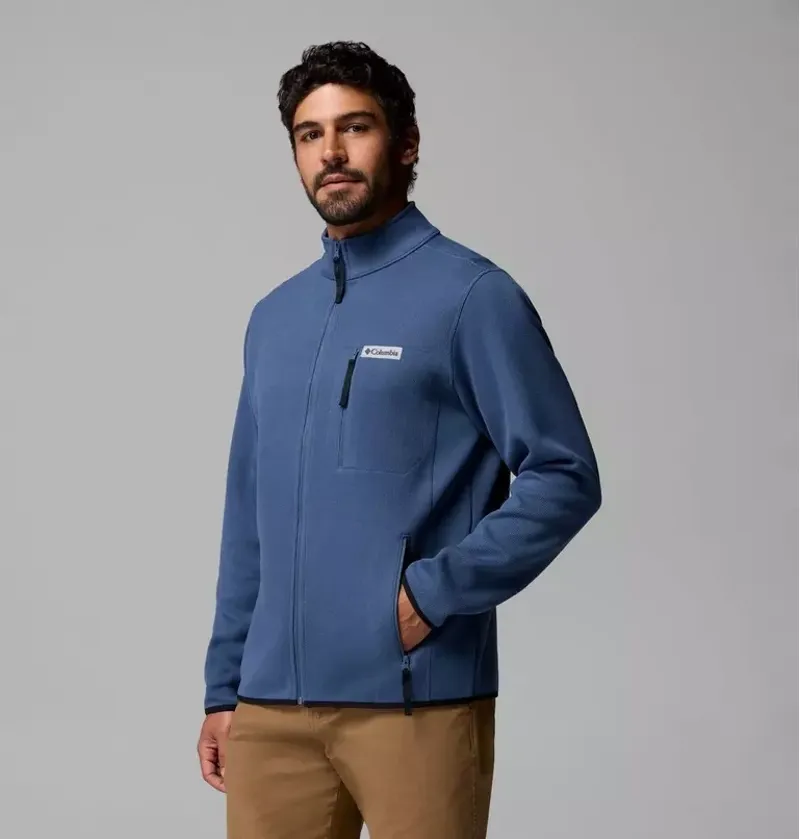 Columbia Men's Sweater Weather Full Zip Jacket in Dark Mountain-3