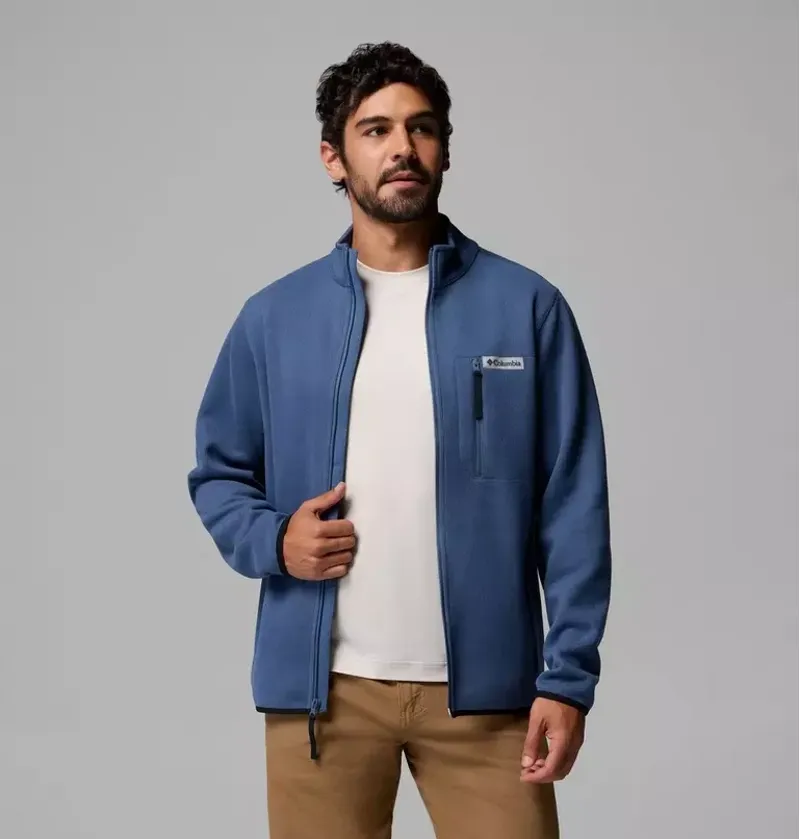 Columbia Men's Sweater Weather Full Zip Jacket in Dark Mountain-4