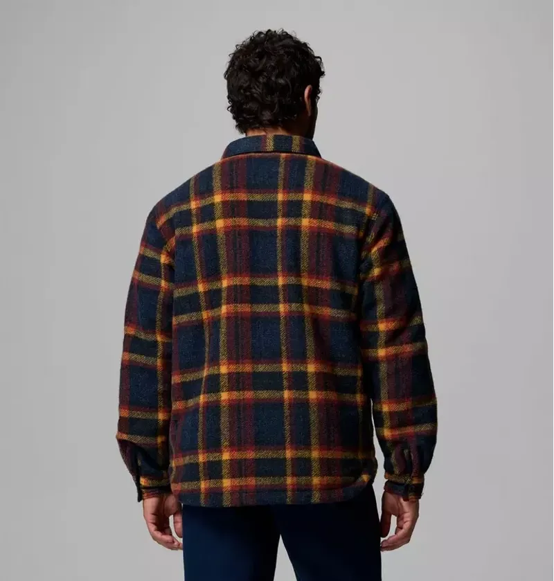 Columbia Men's Hunter Arch Shirt Jacket in Collegiate Navy-2
