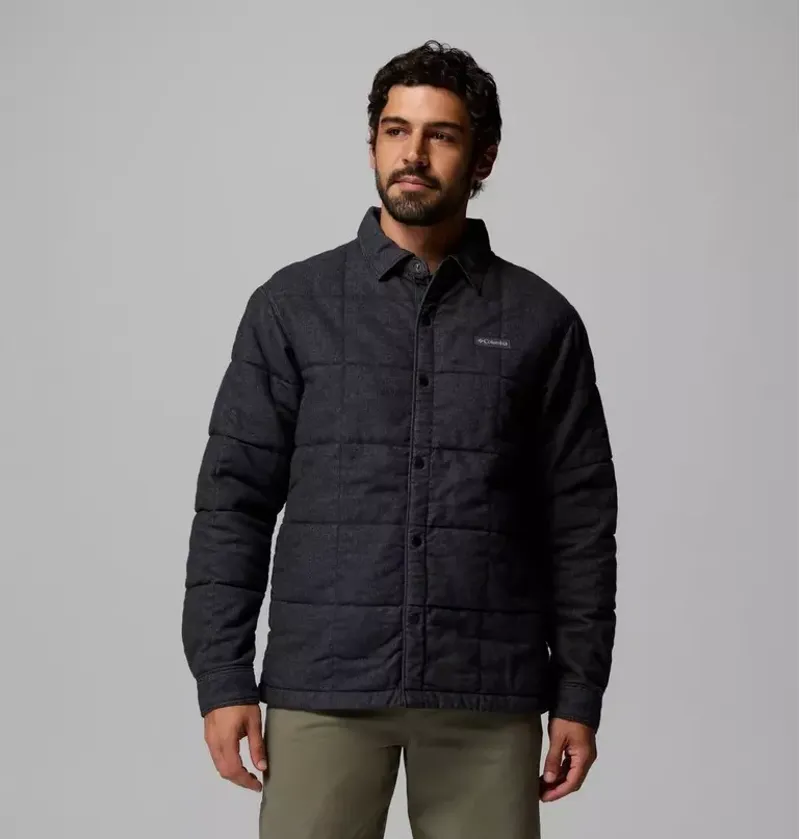 Columbia Mens Landroamer II Quilted Shirt Jacket in Black-1