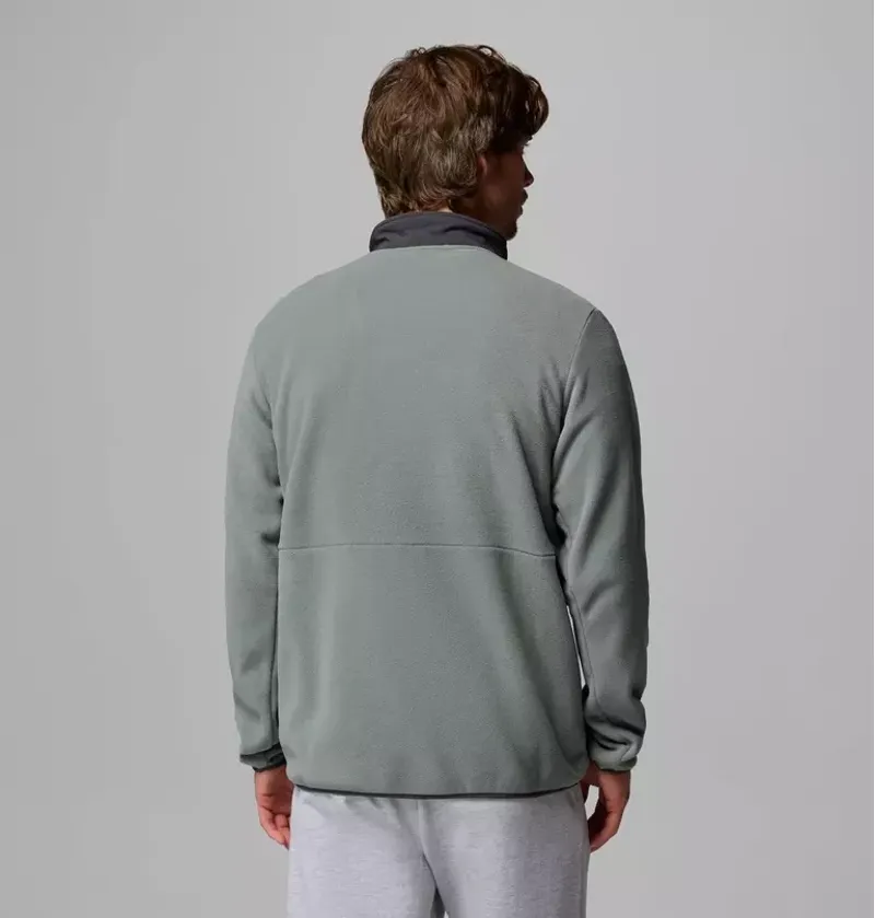Columbia Mens Sequoia Grove II Half Zip Fleece in Sedona Sage / Shark-1