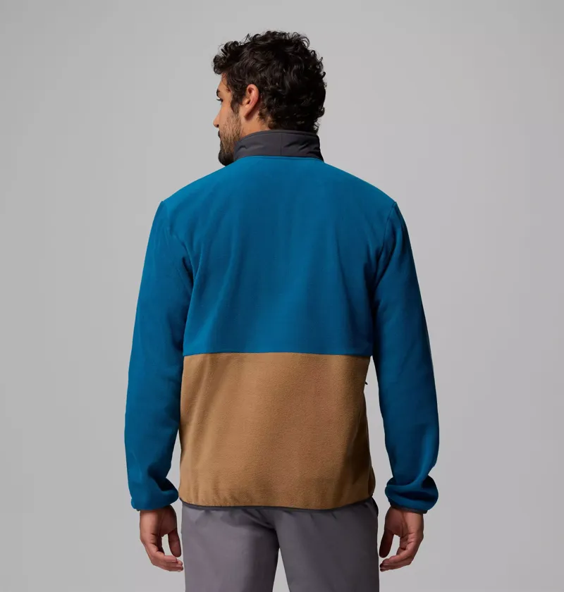 Columbia Mens Sequoia Grove II Half Zip Fleece in Phoenix Blue / Delta / Shark-3