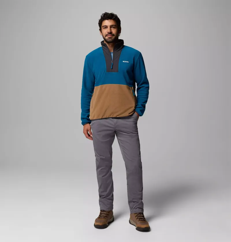 Columbia Mens Sequoia Grove II Half Zip Fleece in Phoenix Blue / Delta / Shark-1