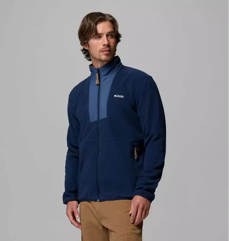 Columbia Mens Sequoia Grove II Full Zip Fleece Jacket in Collegiate Navy-3