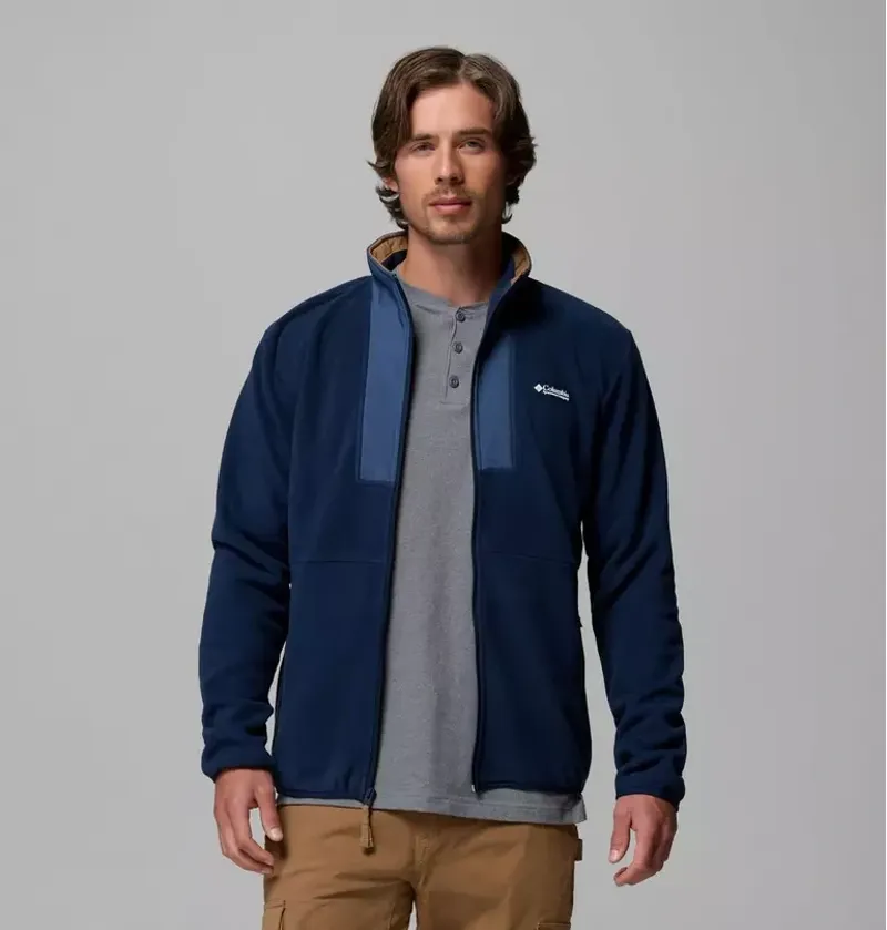 Columbia Mens Sequoia Grove II Full Zip Fleece Jacket in Collegiate Navy-4