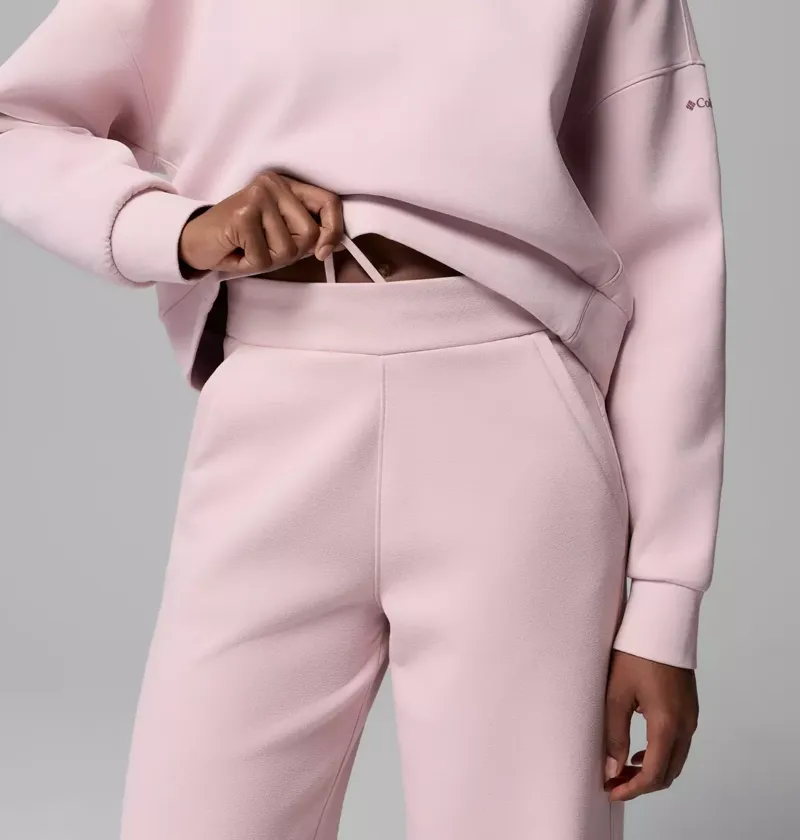 Columbia Women's Amazesweats Heavyweight Pant in Mineral Pink-1
