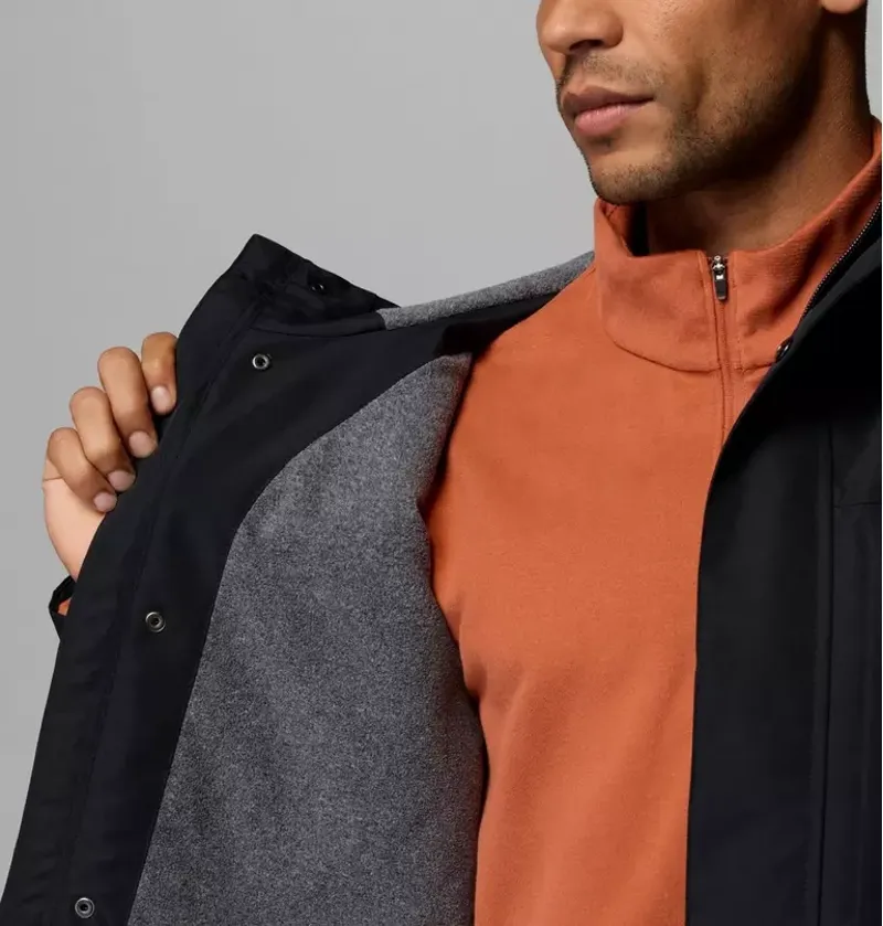 Columbia Mens Landroamer Fleece Lined Jacket in Black-5