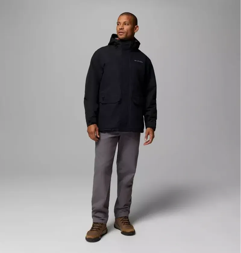 Columbia Mens Landroamer Fleece Lined Jacket in Black-1