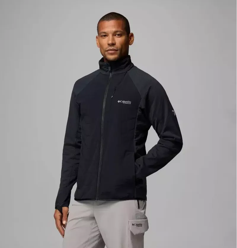 Columbia Mens Arctic Crest II Hybrid Full Zip in Black-3
