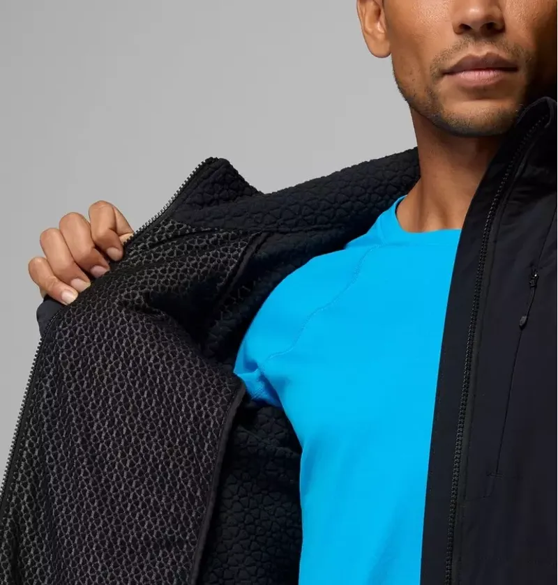 Columbia Mens Arctic Crest II Hybrid Full Zip in Black-8