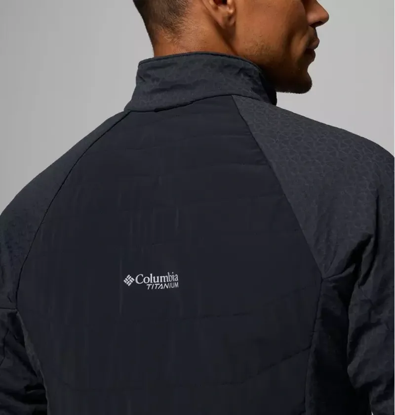 Columbia Mens Arctic Crest II Hybrid Full Zip in Black-7