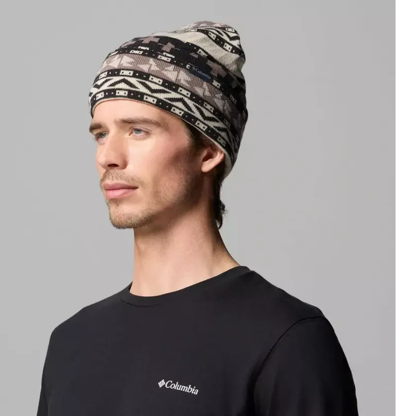 Columbia Jacquard Beanie in Black / Wizard Island-2