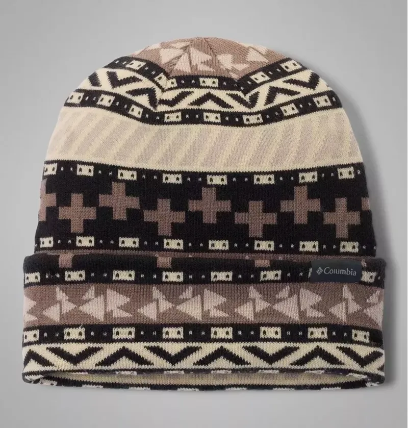 Columbia Jacquard Beanie in Black / Wizard Island-1