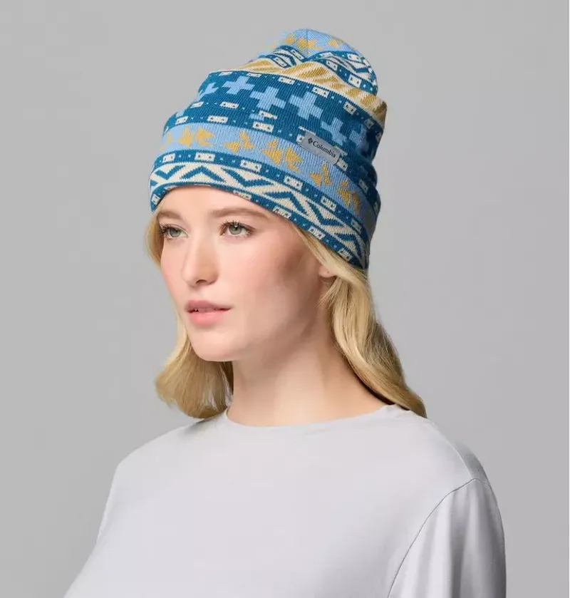 Columbia Jacquard Beanie in Phoenix Blue / Wizard Island-3