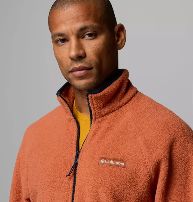 Columbia Mens Timber Crest MTR Fleece Full Zip Jacket in Squash-4