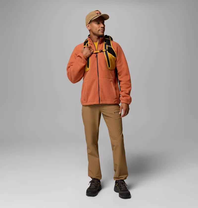 Columbia Mens Timber Crest MTR Fleece Full Zip Jacket in Squash-6
