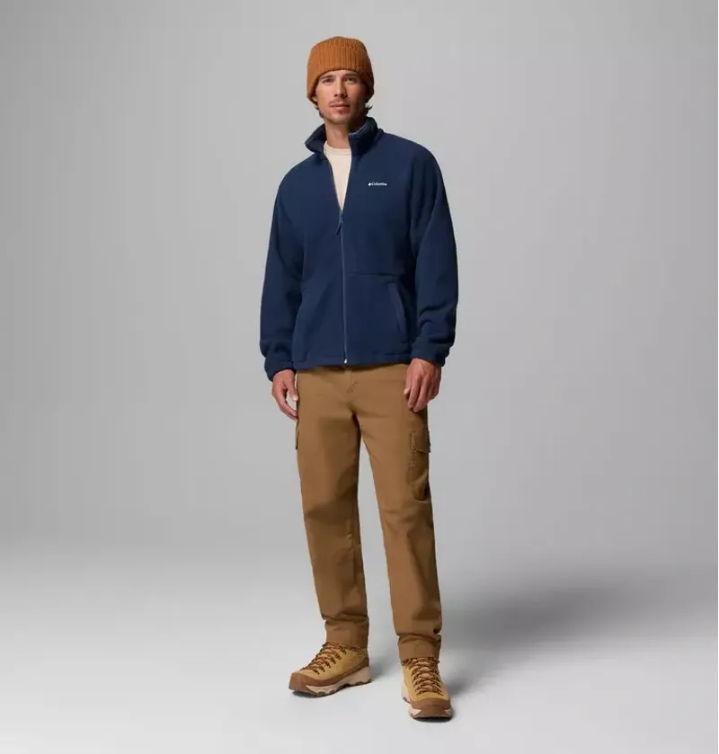 Columbia Mens Timber Crest MTR Fleece Full Zip Jacket in Collegiate Navy-1