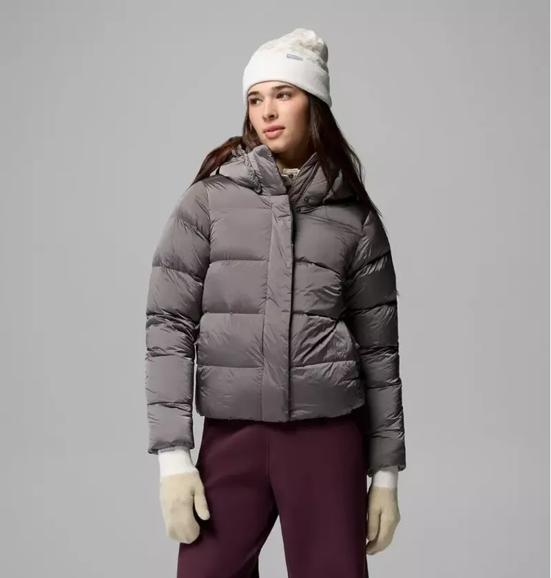 Columbia Women's Snowflake Beanie and Mitten Set in Sea Salt / Ancie-1