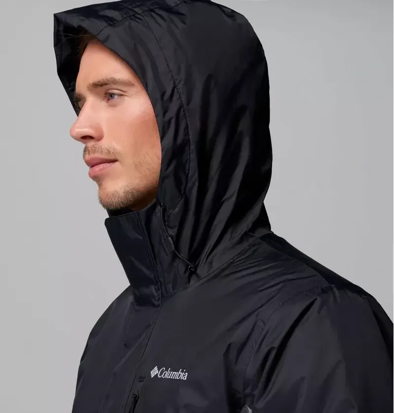 Columbia Mens Pouring Adventure Insulated Jacket in Black / City Grey-7