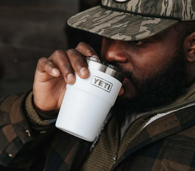 Yeti Single Stackable Cup 16 oz in Olive / King Crab Orange-6