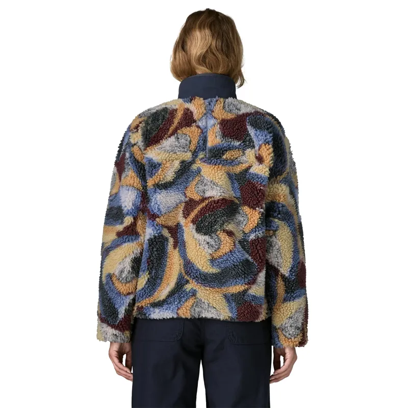 Patagonia Women's Classic Retro-X Fleece Jacket in Smudge / Smolder Blue-2