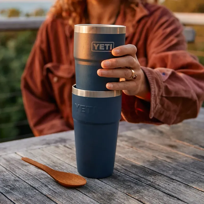 Yeti Rambler Stackable Cup 20oz in Stag Red-3