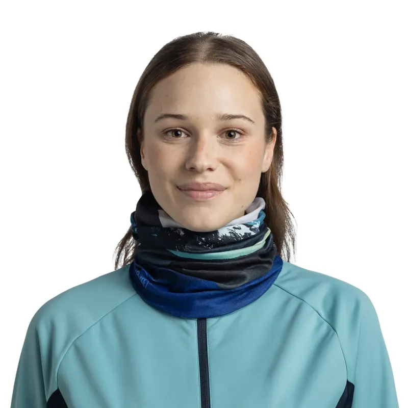 Buff Thermonet Munke Multifunctional Neckwear in Blue-2