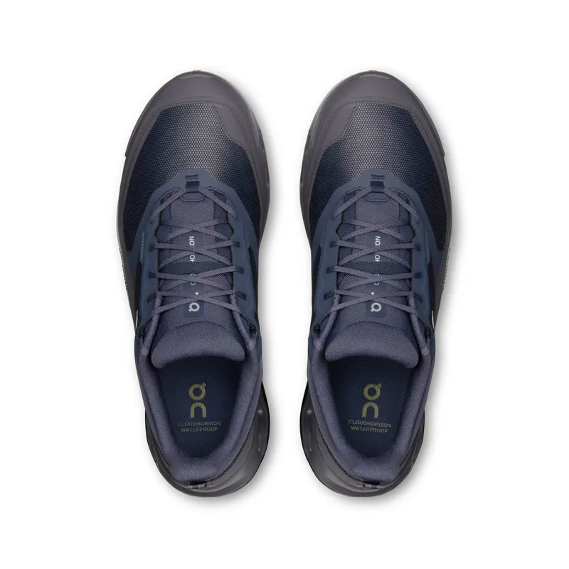 On Mens Cloudhorizon 2 WP Shoes in Graphite / Pebble-4