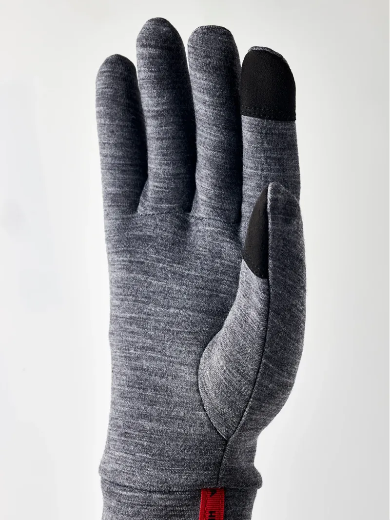 Hestra Touch Point Thermo 5 Finger Liner Gloves in Grey-1