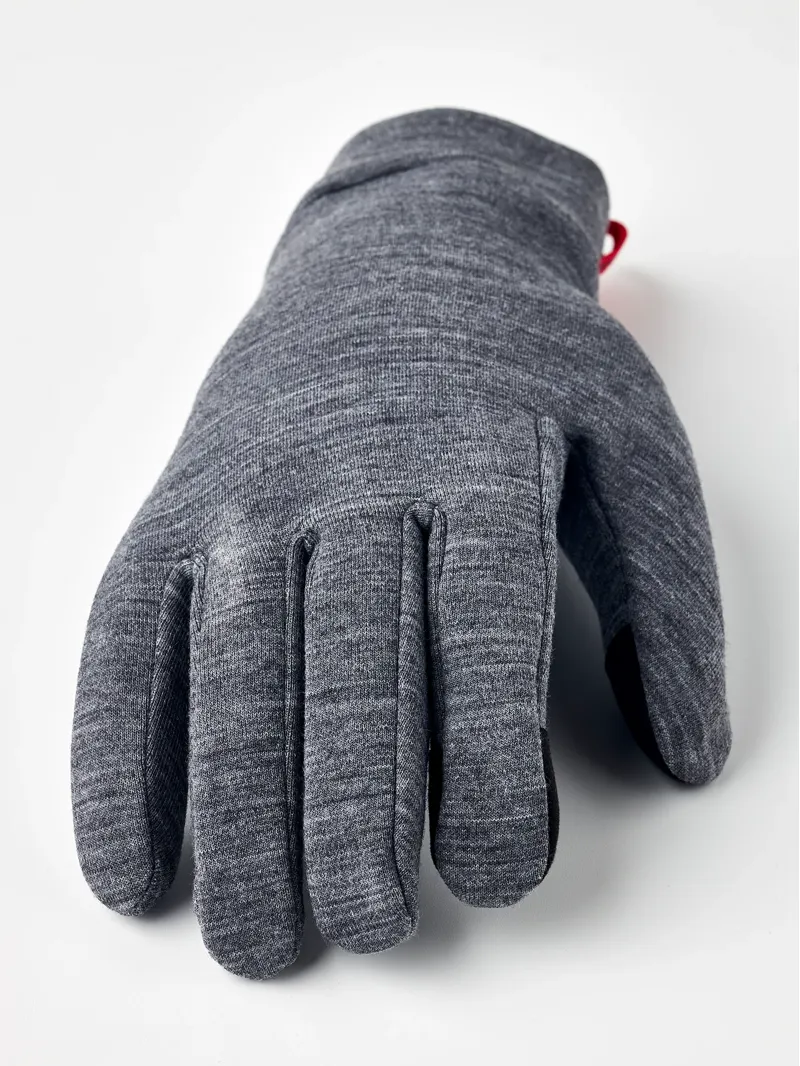 Hestra Touch Point Thermo 5 Finger Liner Gloves in Grey-2