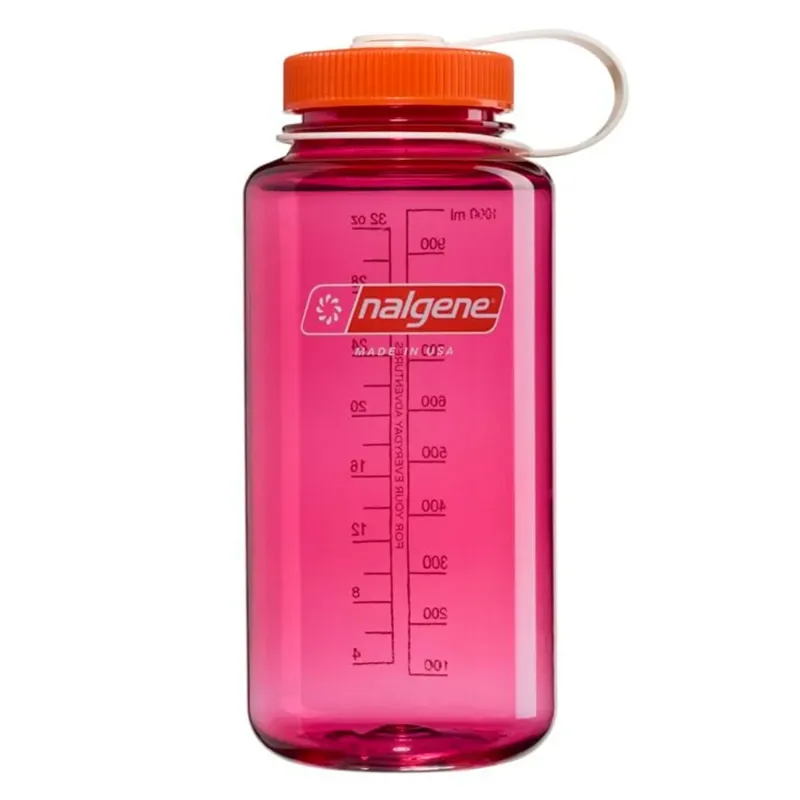 Nalgene Wide Mouth 1L Tritan Sustain in Fuschia Purple / Flame Cap
