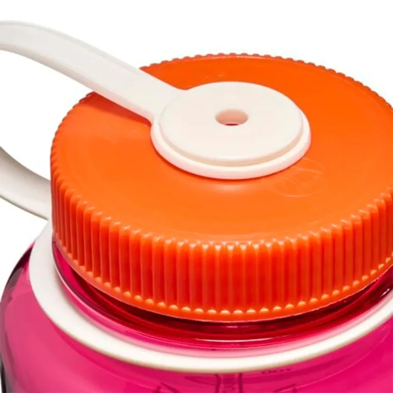 Nalgene Wide Mouth 1L Tritan Sustain in Fuschia Purple / Flame Cap-2