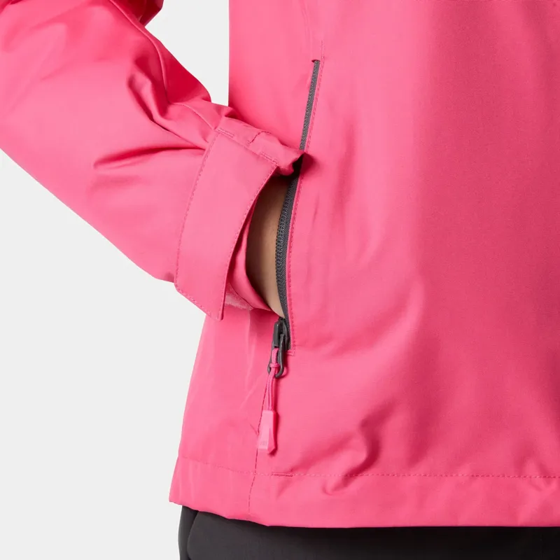 Helly Hansen Womens Crew Hooded Midlayer Jacket 2.0 in Hot Pink-7