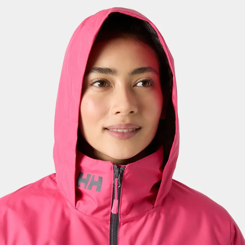 Helly Hansen Womens Crew Hooded Midlayer Jacket 2.0 in Hot Pink-4