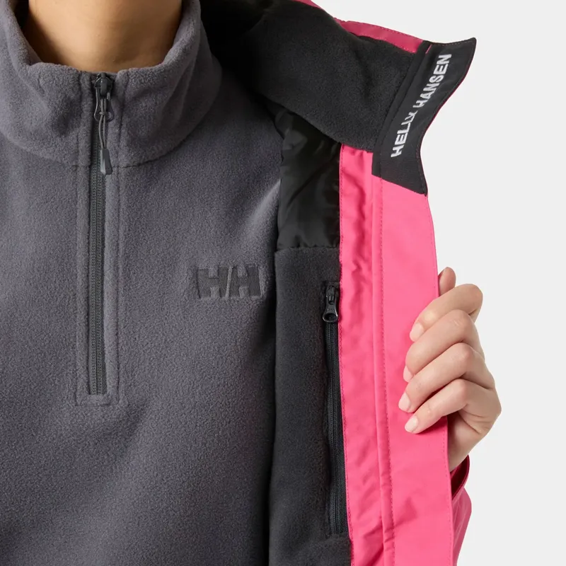 Helly Hansen Womens Crew Hooded Midlayer Jacket 2.0 in Hot Pink-6