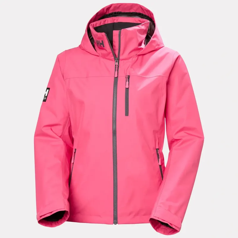 Helly Hansen Womens Crew Hooded Midlayer Jacket 2.0 in Hot Pink-1