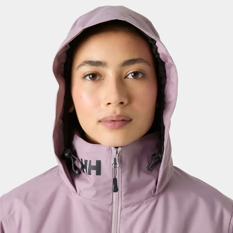 Helly Hansen Womens Crew Hooded Midlayer Jacket 2.0 in Purple Clay-3