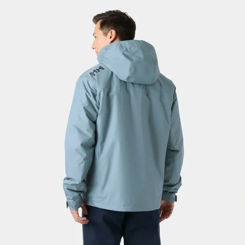 Helly Hansen Mens Crew Hooded Pile Jacket in Dark Blue-1