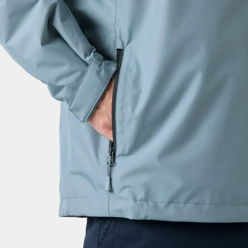 Helly Hansen Mens Crew Hooded Pile Jacket in Dark Blue-7