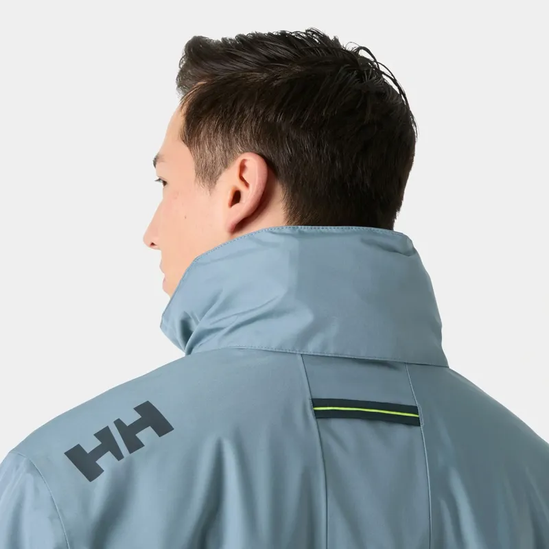 Helly Hansen Mens Crew Hooded Pile Jacket in Dark Blue-4