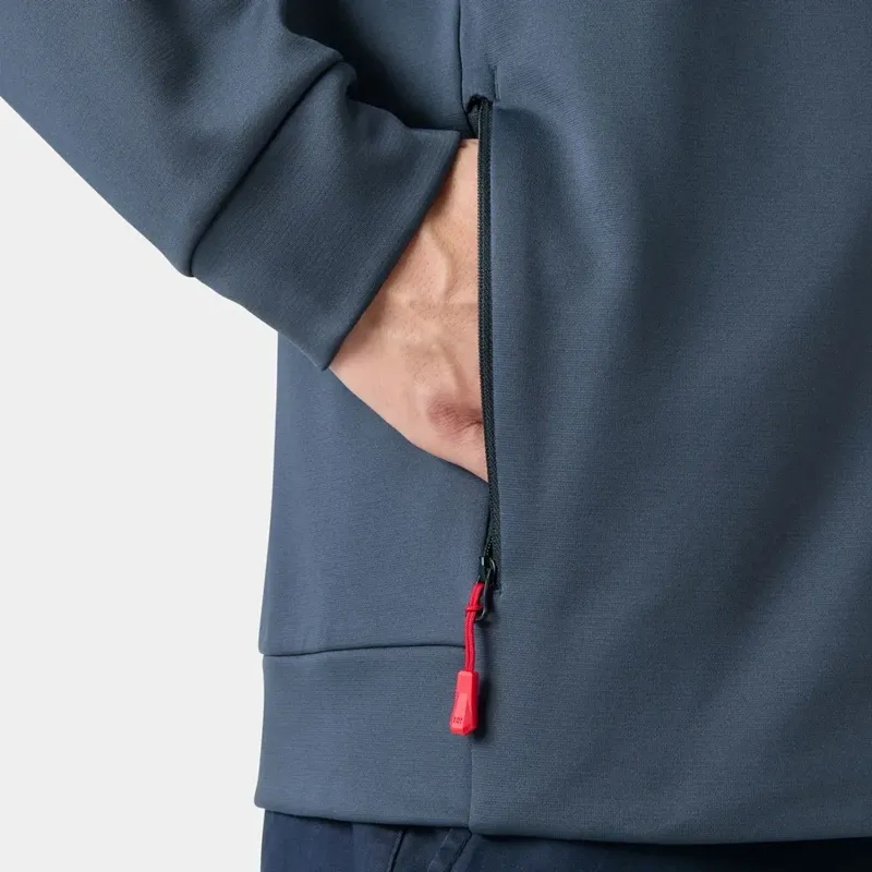 Helly Hansen Mens Crew Fleece Jacket in Navy-5