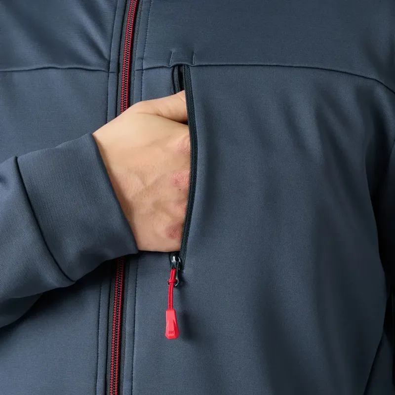 Helly Hansen Mens Crew Fleece Jacket in Navy-4