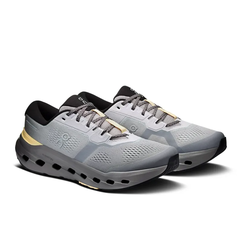 On Men's Cloudrunner 3 Running Shoes in Platinum / Squash-2