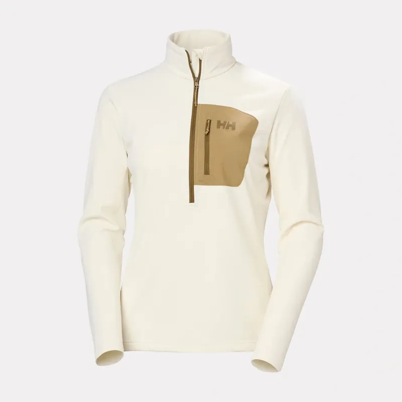 Helly Hansen Women's Versalite 1/2 Zip Fleece in Snow-4