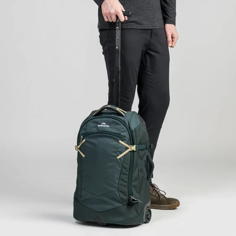Kathmandu Hybrid Trolley V2 32L Wheeled Duffel Bag in Deep Ocean-6