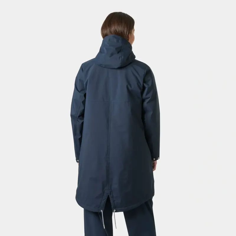 Helly Hansen Women's Hvaler Insulated Raincoat in Navy-5