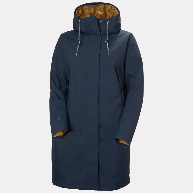 Helly Hansen Women's Hvaler Insulated Raincoat in Navy-6