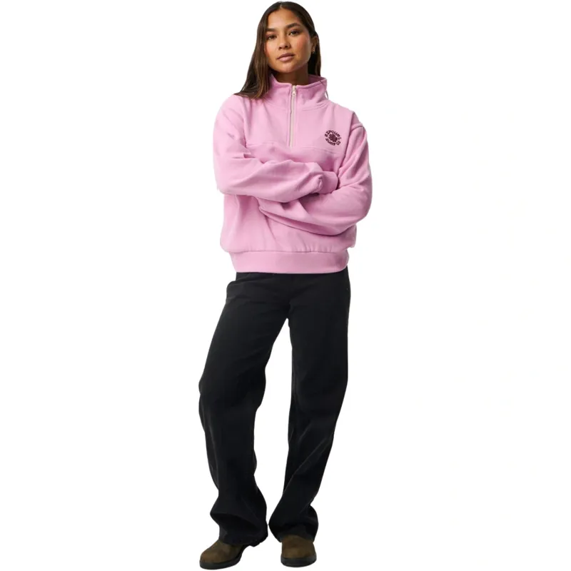 Rip Curl Womens Party Wave 1/2 Zip Fleece in Lilac-1