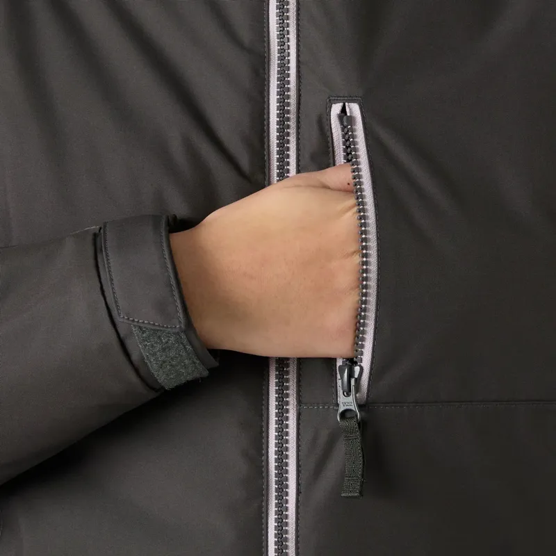 Helly Hansen Womens Long Belfast Winter Jacket in Thunder Grey-5