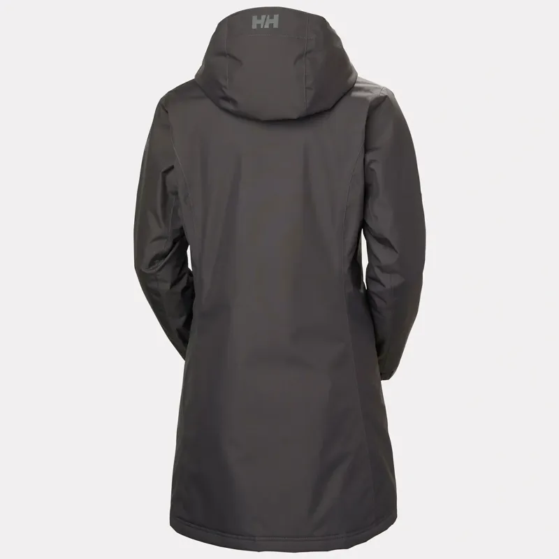 Helly Hansen Womens Long Belfast Winter Jacket in Thunder Grey-1